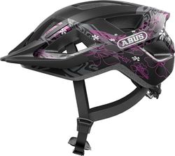 ABUS Aduro 3.0 LED fietshelm - sportieve stadshelm in een stijlvol design voor alledaagse en sportieve tochten - met achterlicht - voor dames en heren - maat S, zwart/rood