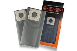 Black+Decker Sacchetti Filtro in Stoffa 30L per Aspiratori Solidi e Liquidi