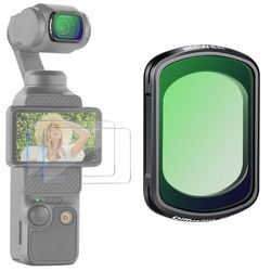 NEEWER Filtro Black Diffusion 1/2 Magnetico Compatibile con DJI Osmo Pocket 3, Filtro Obiettivo con Effetto Cinematografico da Sogno, Accessori Action Cam,con 2 Pellicole Protettive per Schermo, FL-80