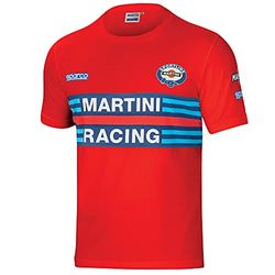 Sparco T-shirt Martini-R Storlek L, Röd, 42/50 EU