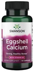Swanson - Eggshell Calcium with Vitamin D-3 | Bone Health and Calcium Absorption - 60 Capsules