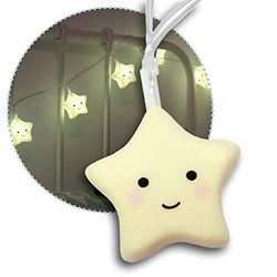 reer Lumilu 52195 - Catena luminosa con stelle per cameretta dei bambini, ideale come regalo di compleanno per ragazzi e ragazze, colore: Giallo
