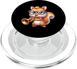 Ardilla Toca Trompeta Estilo Divertido PopSockets PopGrip para MagSafe
