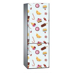 Oedim Vinil para frigorífico gelados, alcaçuz 200 x 70 cm, adesivo resistente e fácil de aplicar, autocolante decorativo de design elegante