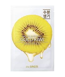 THE SAEM. Masque Facial Natural Gold Kiwi Mask Sheet