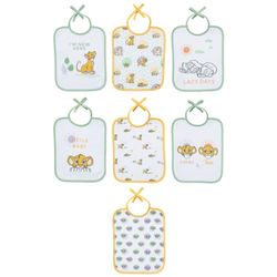 Set van 7 slabbetjes geboren, leeuwenkoning, 20 x 25 cm