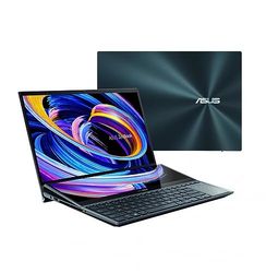 ASUS ZenBook Pro Duo 15 OLED UX582ZW-H2035W -Ultra HD (Intel Core i7-12700H, 16 GB RAM, 1 TB SSD, RTX 3070 Ti 8 GB, Windows 11 Home) Błękitny