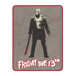 Franco Jason Horror Bedding Couvre-lit Super Doux en Micro Raschel pour Halloween Friday The 13th 116,8 x 152,4 cm (Produit sous Licence Officielle)