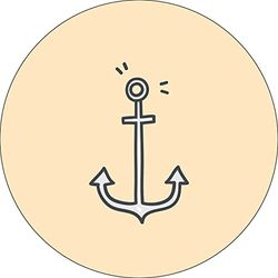 Bonateks, Ronde digitaal bedrukte muismat, antislip onderkant, voor kantoor en thuis, diameter: 22 cm