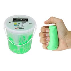 CanDo TheraPutty Antimicrobial - Therapeutic modelling clay - 5 lb - green (medium)
