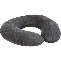 Dooky Neck Pillow Dark Grey nackkudde nackkudde resekudde för tunnelbana och hem (memory shoum, ortopediskt stöd, särskilt mjuk), grå