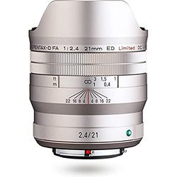 HD PENTAX-D FA 21mmF2.4ED Limited DC WR Silver Lente Ultra Gran Angular de una Sola Prima [para Usar con Lente réflex Digital de Marco Completo, Barril de Lente de Aluminio mecanizado]