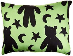 BonaMaison Humo Verde Neón Housse de Coussin Motif, Taie d'oreiller pour Lit Voiture Canapé Maison Salon Chambre, Décoration D'intérieur, 45x60 Cm - Conçu et Fabriqué en Turquie