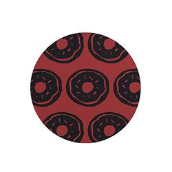 Questo Casa, Ronde digitaal bedrukte muismat, antislip onderkant, voor kantoor en thuis, diameter: 22 cm