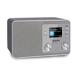 TechniSat DIGITRADIO 307 BT – Radio Dab+ avec BestTune (FM, Bluetooth, entrée AUX, Prise Casque, réveil, favoris, minuterie, Affichage Heure/Date, 5W Mono) Argent