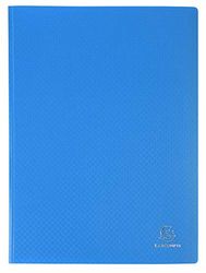 Exacompta - Réf. 88112E - 1 Protège-documents OPAK - 100 pochettes cristal lisse - 200 vues - pour format A4 - dimensions 24 x 32 cm - couverture en polypro semi-rigide - couleur bleu clair