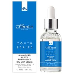 Skin Chemists Peau sèche - Huile de Marulua 4%, Q10 1%, huile de cynorrhodon 4%