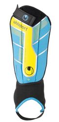 uhlsport flexplatta benskydd svart/cyan/lime storlek: XS