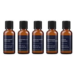 Mystic Moments Pacchetto iniziale di oli essenziali - Oli di agrumi (confezione 2) - 5 x 50ml - 100% puro