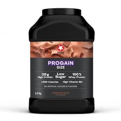 MaxiNutrition Progain | Whey Protein Powder Sports Supplement Shake for Size and Mass | Chocolate, 1.2kg - 10 Servings