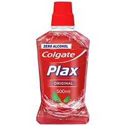 COLGATE - Solution dentaire Sans Alcool Plax Original - Rafraîchit l'Haleine Protection contre les plaques 24h/24 - Prolonge la fraîcheur de l'haleine - Améliore la Santé Bucco-Dentaire - Flacon 500ml