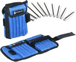 GYMENIST Paar enkelgewichten kunnen worden aangepast tot 2,3 kg per set van 2 x gewichtswraps (totaal 4,5 kg)