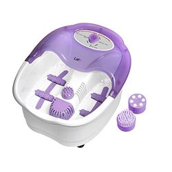 LAFè MSF-002 voetbed, massageapparaat, wit/violet