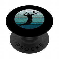 Volleyball Player Team Retro Vintage PopSockets Adhesive PopGrip