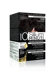 Silium 10 Minuti Colorazione Permanente Per Capelli, Castano Chiaro Intenso 5.0-183 Gr