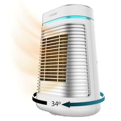 Cecotec Keramische Kachel ReadyWarm 1550 Max Ceramic Rotate voor op tafel met 1500 W, oscillatie, instelbare thermostaat en 3 bedrijfsmodi, 15 m2