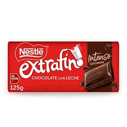 Nestle Extrafino Tableta de Chocolate con Leche Intenso 40% Cacao 125 g, sin Gluten