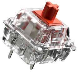 Glorious Gaming - Fox Linear Switches (110 pz) per tastiere meccaniche, prelubrificati, switch rossi silenziosi per tastiere hot swap e gioco su PC, retroilluminazione RBG, compatibili con Cherry MX