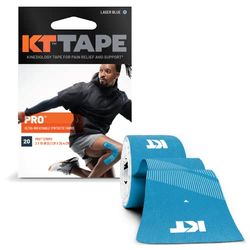 Pro 20 Bandeaux synthétique pré-coupé pour Kinésiologie, couleurKT Tape Pro 20 - Ruban de kinésiologie - Ruban de kinésiologie synthétique performant pré-coupé imperméable - La plus forte résistance des fibres impermeable - 4 à 7 jours de support - Impression de sécurité réfléchissante - Couleur