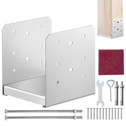 VEVOR BBLZ-6in-1 Post Base, Silver