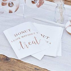 Ginger Ray Rose Gold Wedding Paper Sweet Candy Bags Party Favours