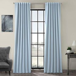 HPD Half Price Drapes Kamer verduisterende gordijnen 213 cm lang voor slaapkamer en woonkamer (1 paneel), 50 x 84, mat blauw