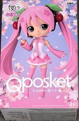 BANPRESTO Figura Sakura Miku Ver.A Hatsune Miku Q posket 14cm