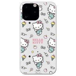 Personalaizer Coque en Silicone Souple Transparente pour iPhone 14 Pro Max avec Motif Hello Kitty et Motif Autocollants, Style Kawaii