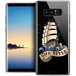 Caseink Hoes voor Samsung Galaxy Note 8 (6.3) Beschermhoes Case [Crystal Gel Motief HD Collectie Tatoo Lover Design Life Style - Flexibel - Ultradun - Gedrukt in Frankrijk