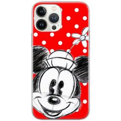 ERT GROUP mobile phone case for iPhone 13 PRO MAX original and officially licensed Disney pattern Minnie 009 Red optimally adapted to the shape of the mobile phone, case made of TPU