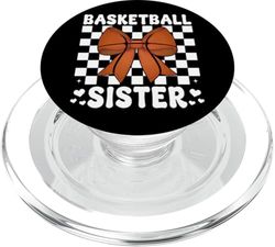 Pallacanestro sorella basket ragazza rosa coquette fiocco PopSockets PopGrip per MagSafe