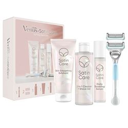 Venus Satin Care Maquinilla + 2 Recambios + Gel + Exfoliante + Sérum