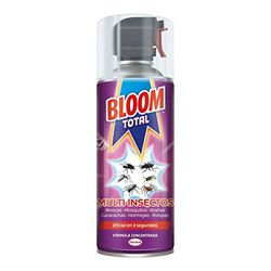 Bloom Total Multi insectos 400ml, aerosol eficaz contra mosquitos, moscas, arañas y avispas entre otros, acción inmediata, 100% eficacia (en contacto directo)
