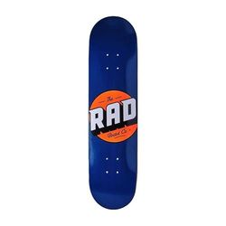 RAD Unisex – Solid Logo Skateboard, granatowa, 8,25"