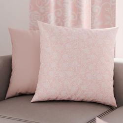 PETTI Artigiani Italiani - Lot de 2 Taies d'Oreillers 40x40 cm 100% Microfibre Hypoallergénique, Housse Oreiller Rectangulaire Dentelle Rose, Paquet de 2, Fabriqué en Italie