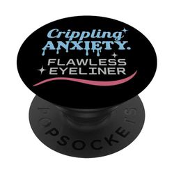 Chica Caliente Ansiedad Glam Terapia Humor Pensar demasiado Estética PopSockets PopGrip Adhesivo
