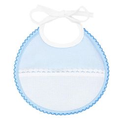FILET AMS1041B slabbetje met linnen inzet Aida