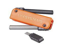 Encendedor de doble acción para exteriores de Lifesystems - Barras de ferrocerio y de magnesio con raspador de acero inoxidable para campamentos, actividades de supervivencia y bushcraft