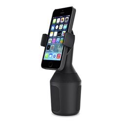 Belkin Car Cup Mount For Smartphones (Cup Holder Mount Compatible With iPhone 14/14 Plus, 14 Pro, 14 Pro Max, 13, 13 Mini, 13 Pro, 13 Pro Max, 12, 11, XS, XR, SE, 8, Samsung, LG, Sony, Google, More)