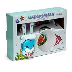 Baby Feeding Set in rPET (5 Pieces) - Sea Animals - Sweet Animals